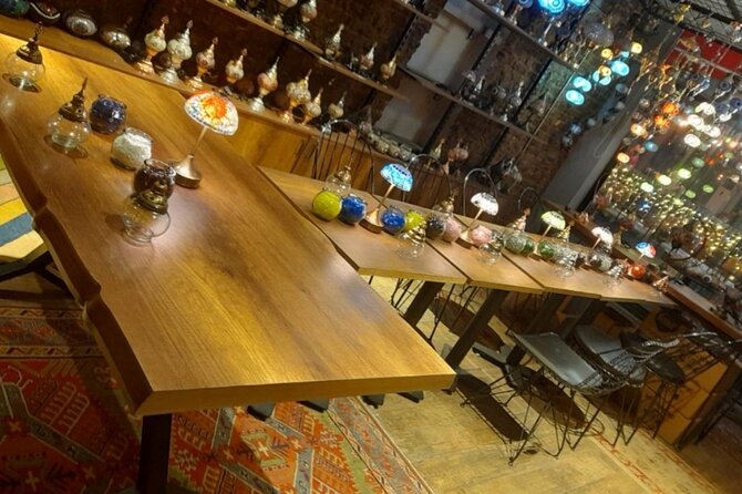Istanbul: Traditional Mosaic Lamp Workshop - The workshop flow, from choosing colors to finishing your design