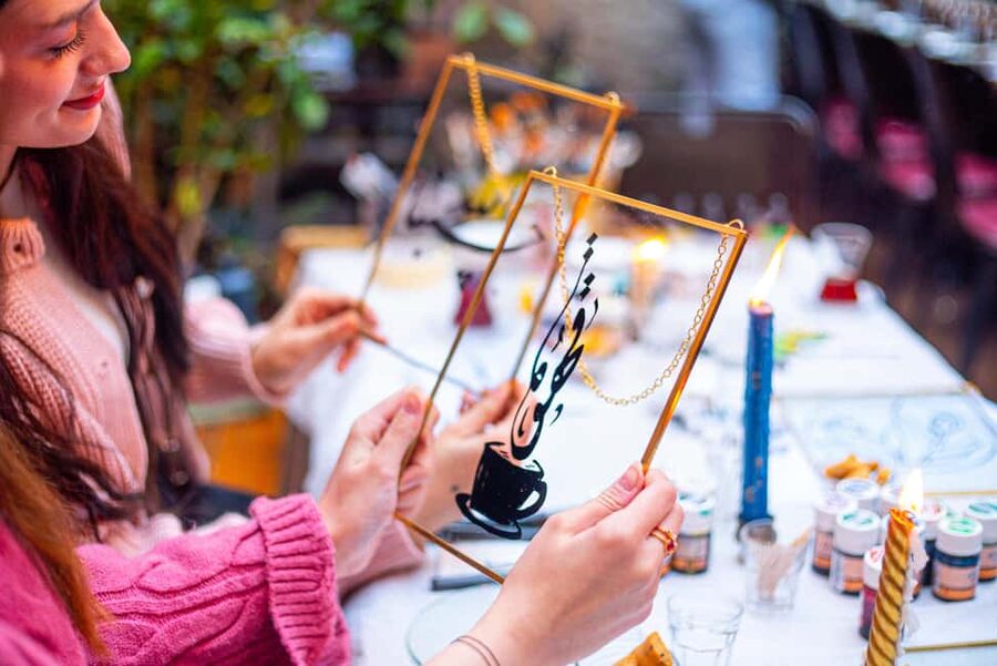 Istanbul: Turkish Calligraphy Workshop & Brass Framed Glass - Key things to know before you paint in Sirkeci