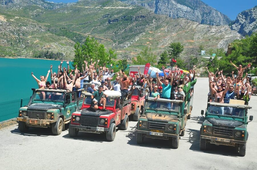 Jeep Safari-Lunch-Boat-Canyon-Waterfall-Foam,Water Party - Price and Value at About $33 for Seven Hours