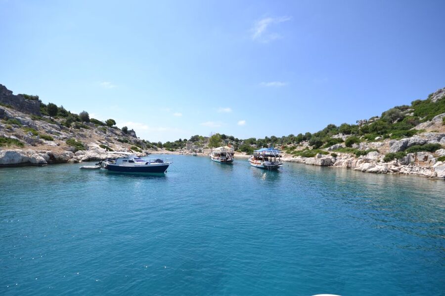 Kalkan: Kekova Sunken City Boat Trip - Pirate Cave and Burc Bay, the in-between stops that make it feel like a full day