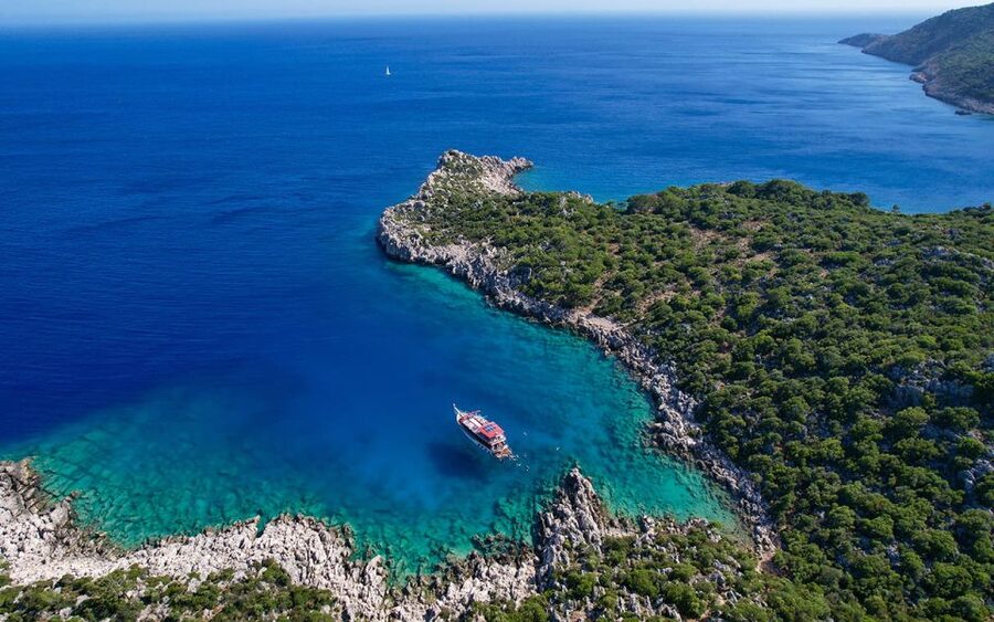 Kas: Full-Day Boat Tour with Lunch - Yarilgan Bay and the Bat Cave Stop