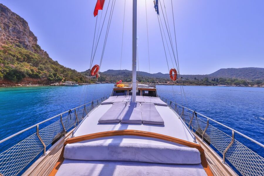 Kas: Limanagzi Beach & Island-Hopping Boat Tour with Lunch - Lunch onboard: vegetable-heavy comfort, BBQ, and deck time