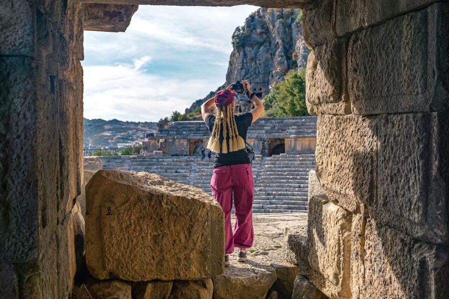 Kekova Sunken City, Glass-Bottom Boat, Demre & Lycian Ruins - Lycian Rock Tombs and a Greco-Roman Amphitheater Stop