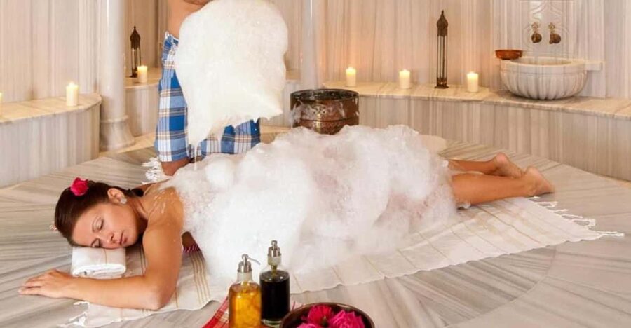 Kemer Turkish Bath (Hammam) W/ Scrub, Foam & Oil Massage - Sauna time, then scrub and foam massage