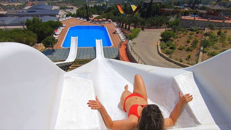 Kusadasi: Adaland AquaPark Entry Ticket - Tubes and twisty rides: Black Hole, Yellow Python, Tarantula, Crazy River