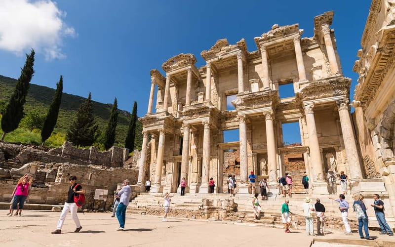 Kusadasi: Ephesus & House of Mary Small Group Tour w/Lunch - Library of Celsus and the Theatre: When the City Becomes Human