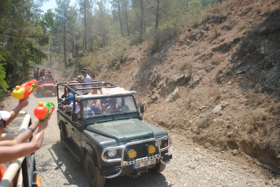 Kusadasi Jeep Safari w/ Lunch and Water Fight - Zeus Cave Swimming and Diamond Beach on Long Beach