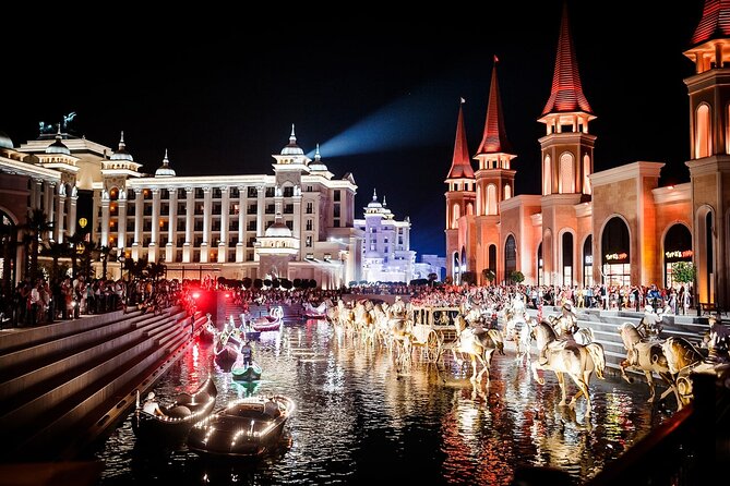 Land of Legends Night Show with transfer from Alanya - Shopping Avenue at night, your main time slot