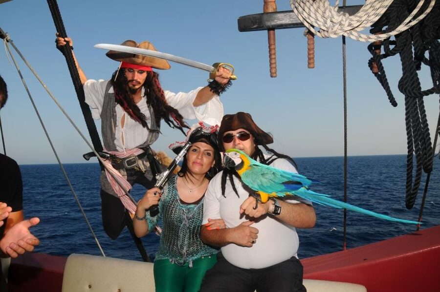 Marmaris: All-Inclusive Pirate Boat Trip with Pickup Option - A Pirate-Ship Boat With Big Deck Space