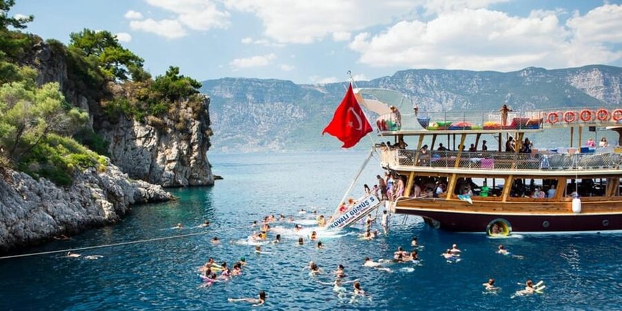 Marmaris Boat Trip Lunch & Unlimited Soft & Alcoholic Drinks - Phosphorous Cave Wishing Cave Break, Short Stop With a Story