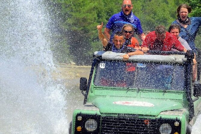 Marmaris Jeep Safari Tour With Waterfall and Water Fights - Waterfall stop near Turgut Selalesi: swim if you can handle cold