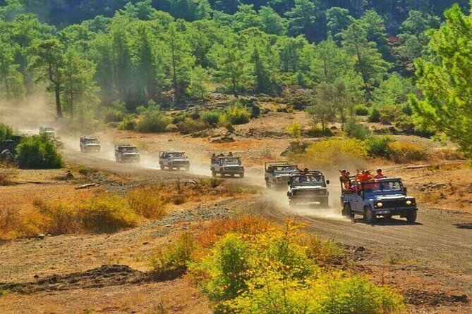 Marmaris Jeep Safari Tour With Waterfall and Water Fights - Lunch break in Orhaniye: included food, but plan around drinks