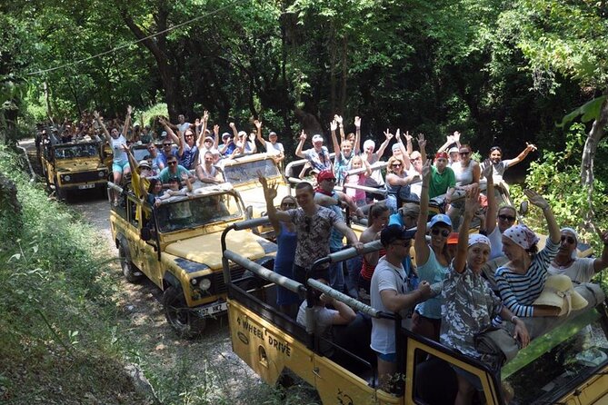 Marmaris Jeep Safari Tour With Waterfall and Water Fights - The off-road start: the highland regrouping and the water guns moment