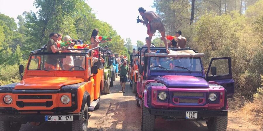 Marmaris Jeep Safari Water Fight, Colour and Foam Party - From hotel pickup to safety briefing, you start in control