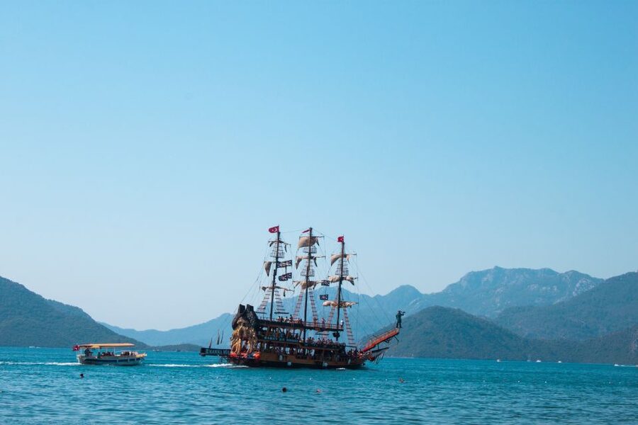 Marmaris: Pirate Boat Trip with Meal, Drinks and Transfer - The Phosphorus Cave Stop: First Swim and First Photo Moments