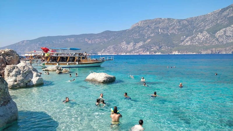 Oludeniz: Butterfly Valley, St. Nicholas Island incl. Lunch - Boarding From Belcekiz Beach, Then Hitting the Water Fast