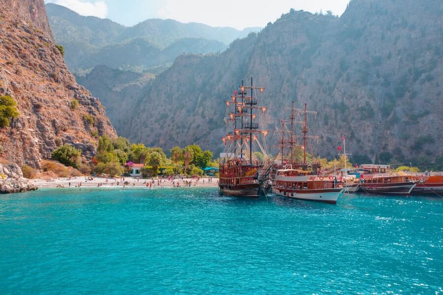 Oludeniz: Butterfly Valley, St. Nicholas Island incl. Lunch - The Boat Day Itself: Crew Energy, Turkish Dancing, and Comfortable Deck Time