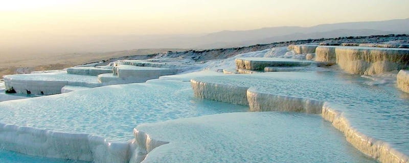 Pamukkale and Hierapolis: Full-Day Private or Group Tour - Pamukkale hot springs and travertine terraces: where the white comes from
