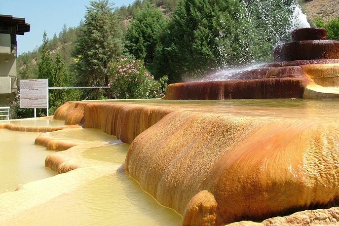 Pamukkale, Cleopatra’s pool, Hieropolis from Antalya with lunch - Lunch, then textiles: how the day keeps moving