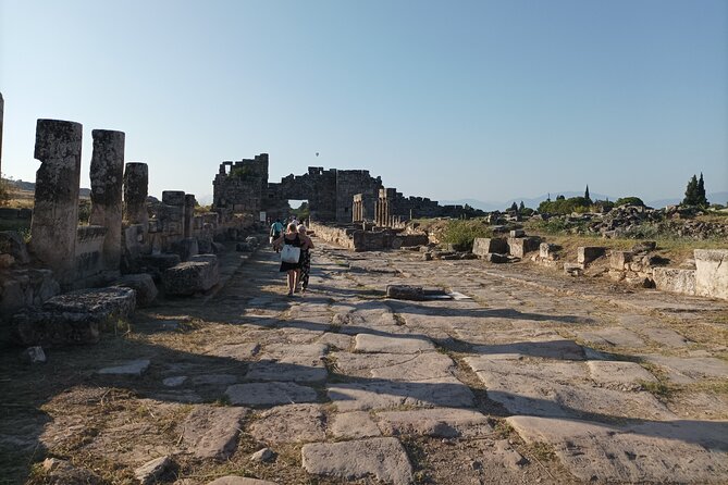 Pamukkale Hierapolis Cleopatra pool Daily Private Tours - Entering Hierapolis: the antique theater and the walking reality