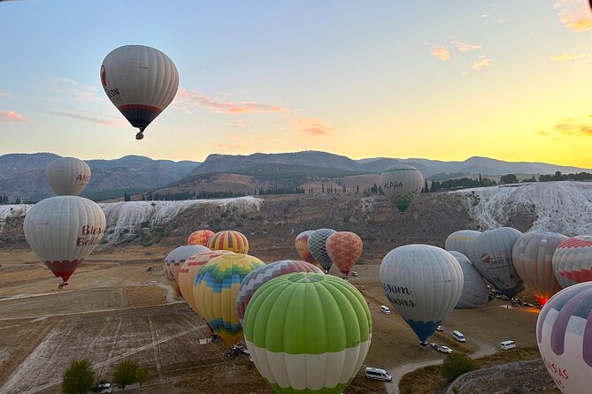 Pamukkale : Hot Air Balloon Sunrise Flight w/Transfer - The champagne toast and flight certificates, the small extras that stick