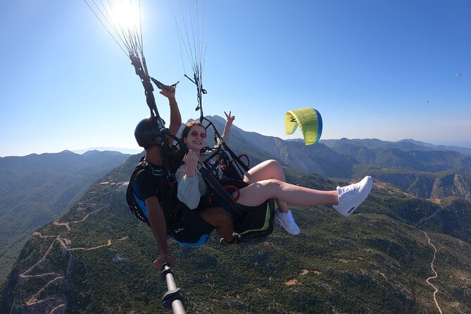 Paragliding Alanya Antalya Turkey - The Flight: Turquoise Water, Sandy Beaches, and Forested Hills