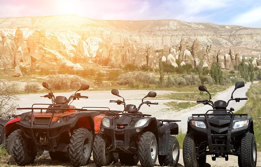 Quad Bike Safari Cappadocia - Red and Rose Valley at sunset: where the colors hit hardest