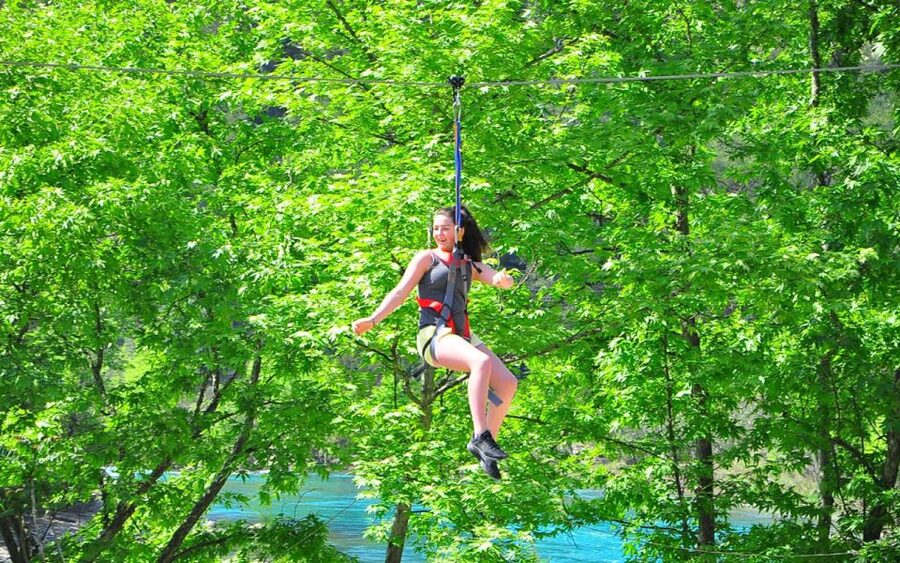Rafting, Canyoning & Zipline, : 3-in-1 Adrenaline Tour - Canyoning in the Köprülü Canyon: wet, active, and very guided