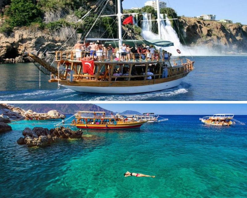 Relax Boat Tour in Antalya with Lunch, Swim & Waterfalls - Sailing the Antalya cliffs: the part between the swims