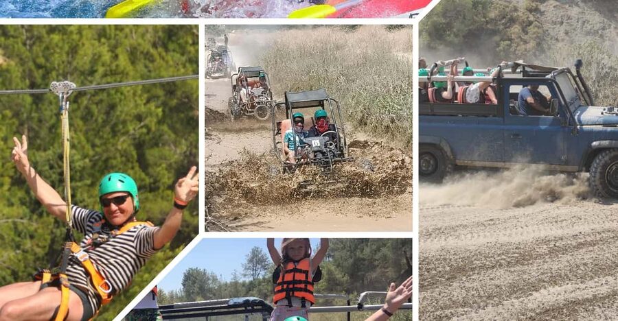 Side&Alanya:Rafting,Jeep,Quad/Buggy Safari/Zipline wLunch - Price and value for an 8-hour Antalya adventure