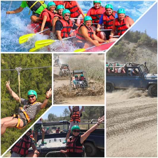 Side&Alanya:Rafting,Jeep,Quad/Buggy Safari/Zipline wLunch - A full-day mix that actually keeps the energy up