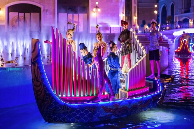 Side Land of Legends Night Shows Tour With Boat Parade - Lights, fountains, and the photo-and-moment window after